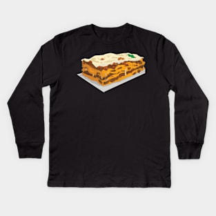 Lasagne Food Kids Long Sleeve T-Shirt